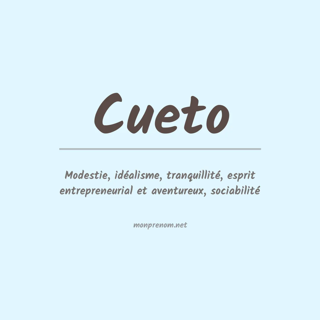 Prénom Cueto