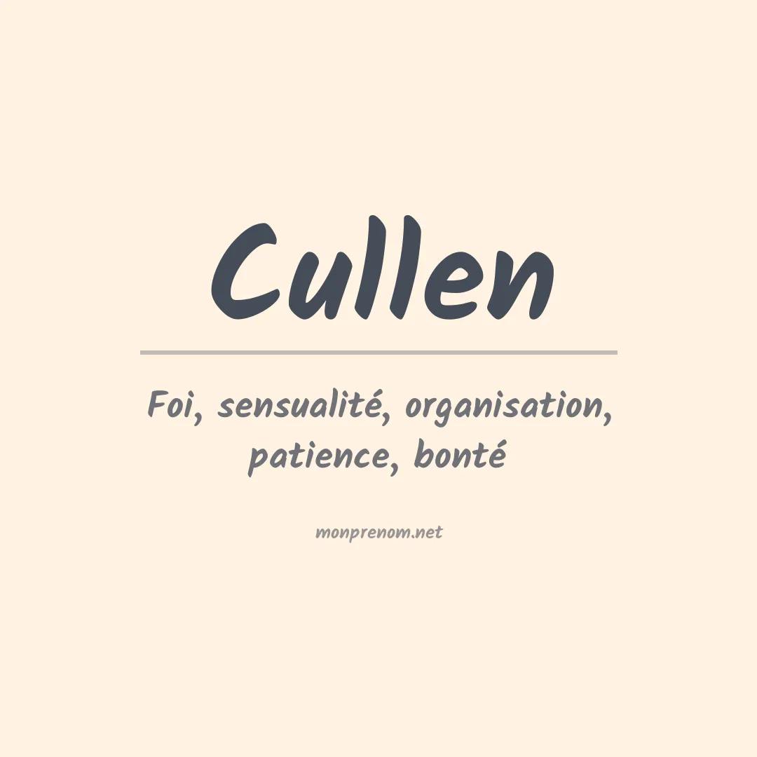 Prénom Cullen