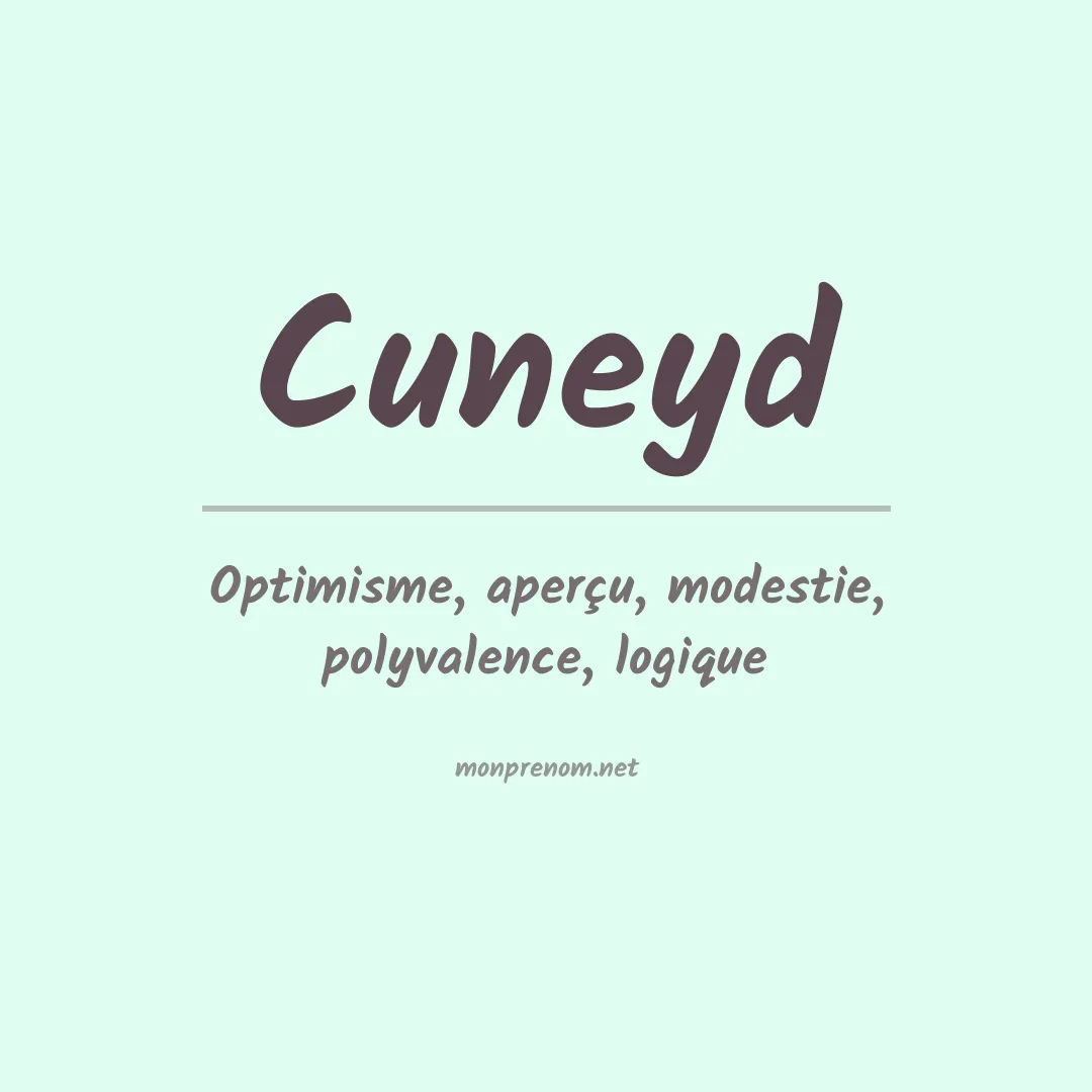 Signification du prénom Cuneyd