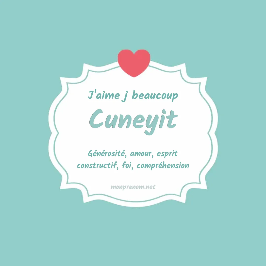 J'aime beaucoup Cuneyit