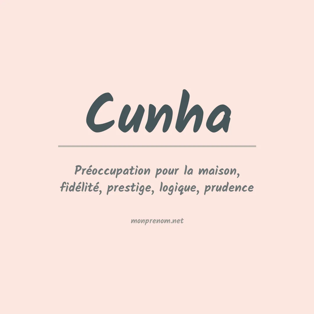 Prénom Cunha