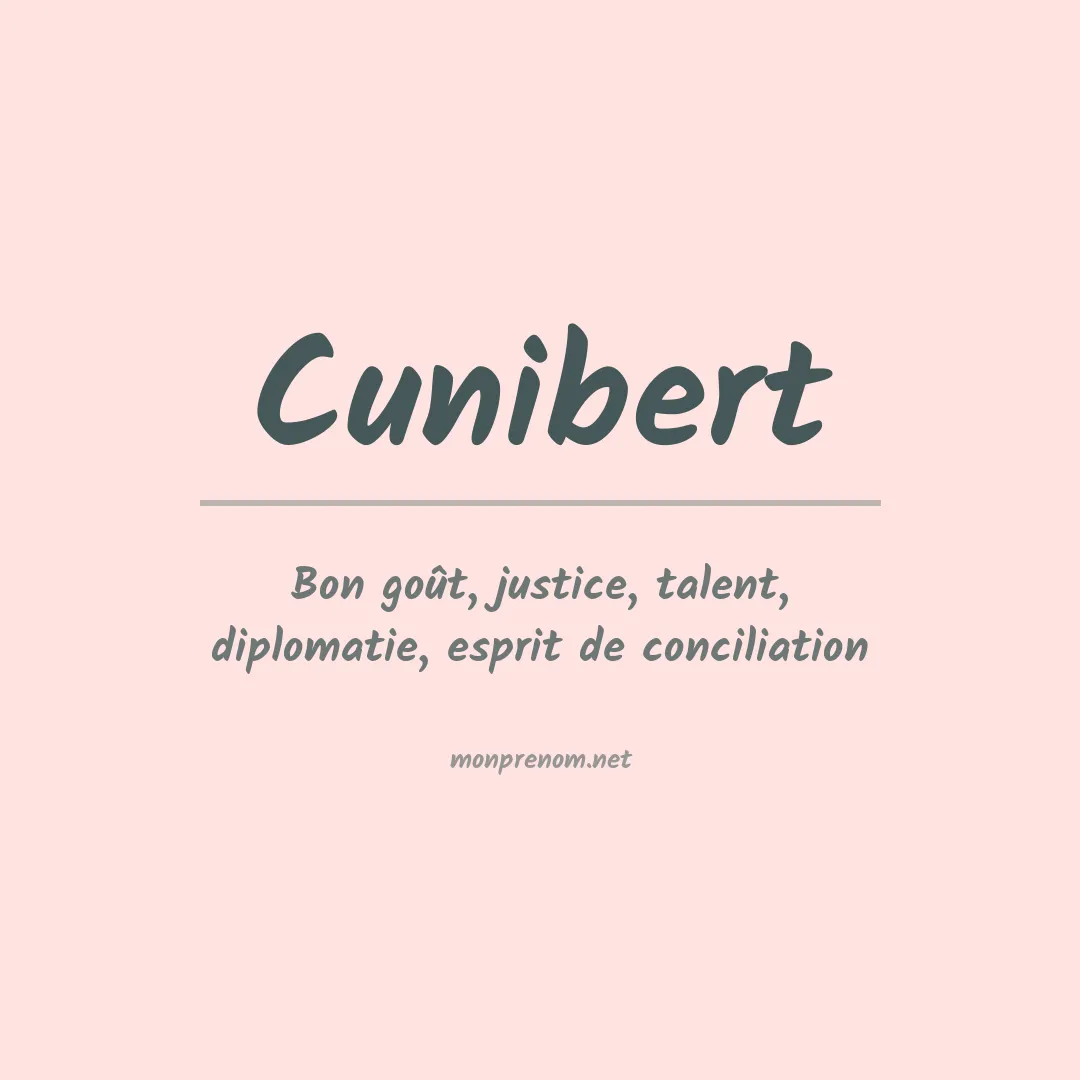 Signification du prénom Cunibert