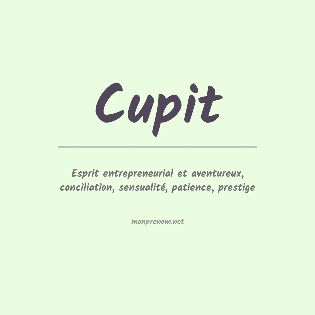 Prénom Cupit