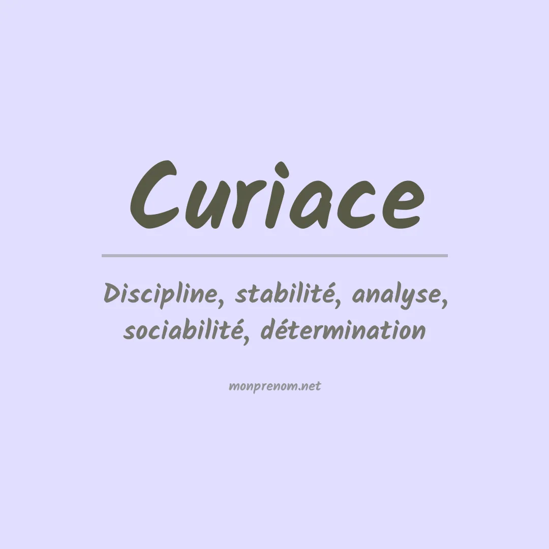 Prénom Curiace