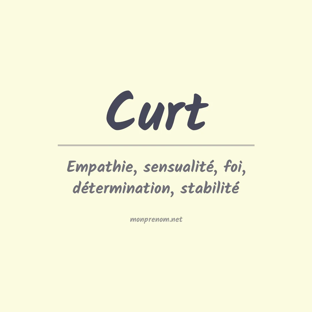 Prénom Curt