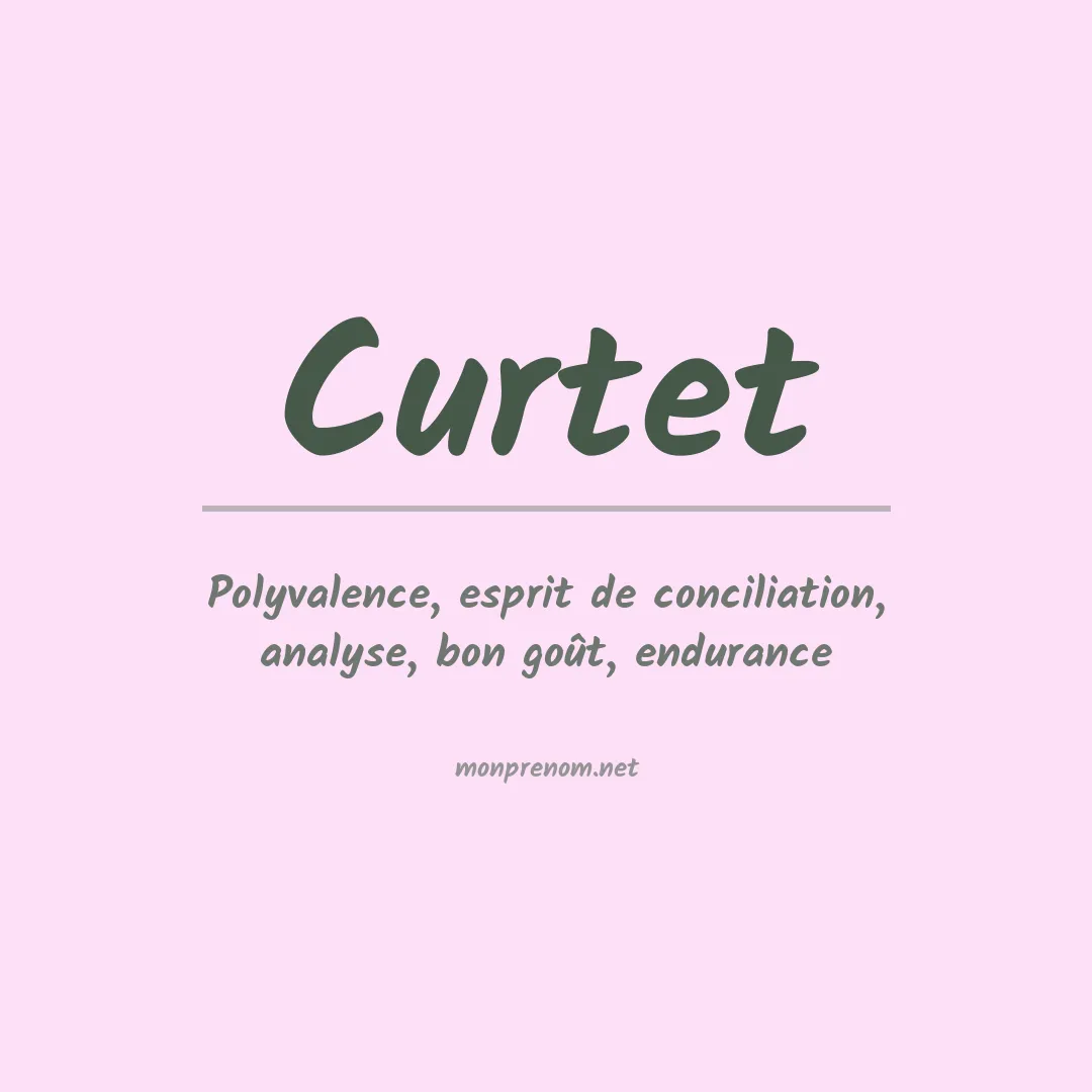 Signification du prénom Curtet