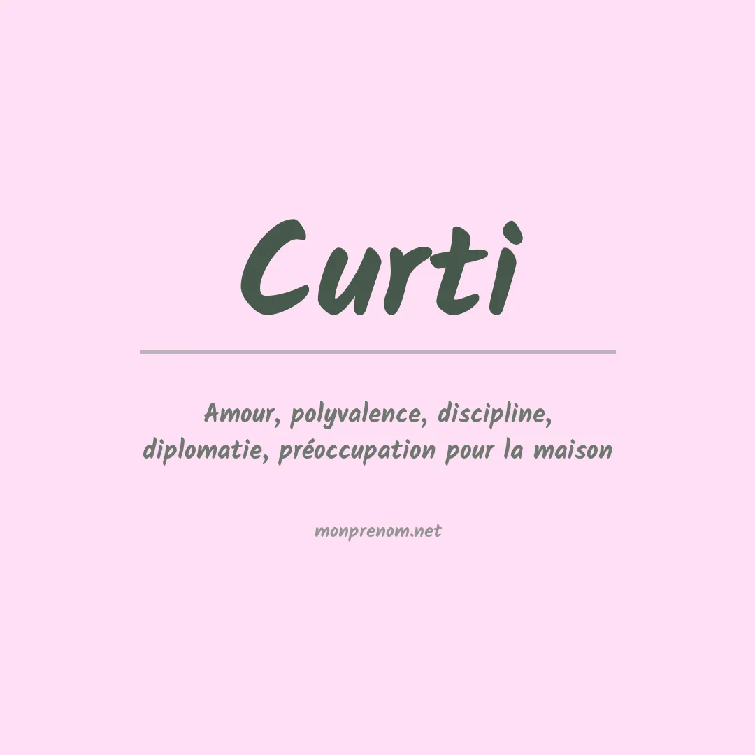 Prénom Curti