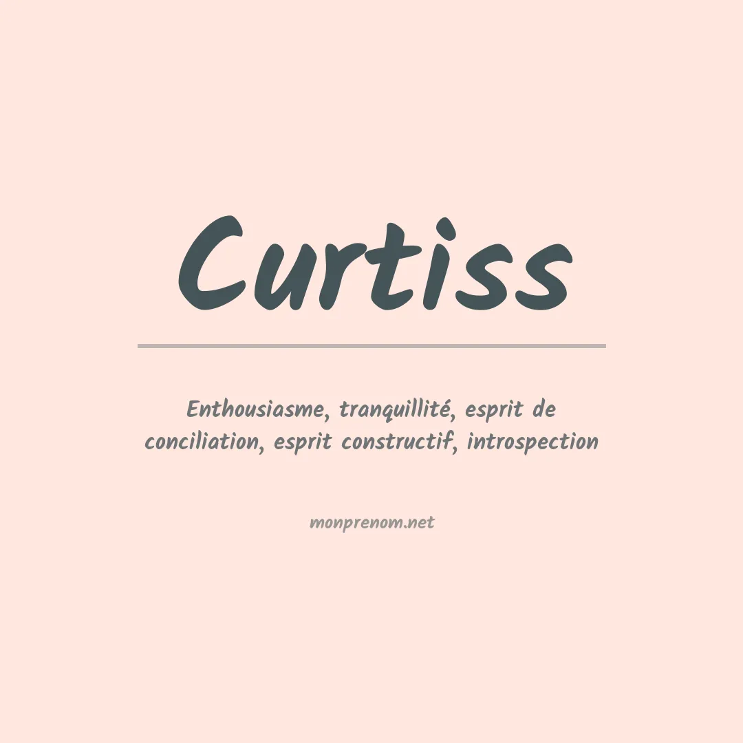 Prénom Curtiss