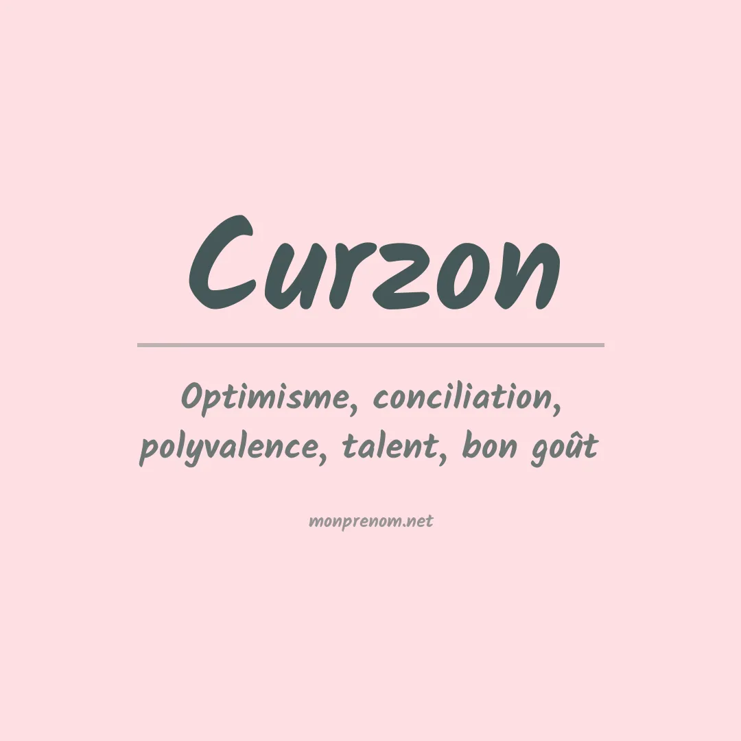 Prénom Curzon