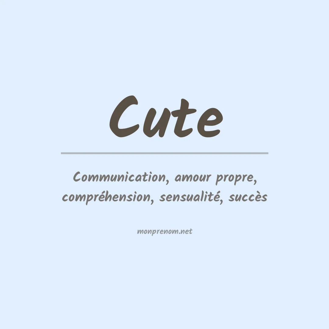 Prénom Cute