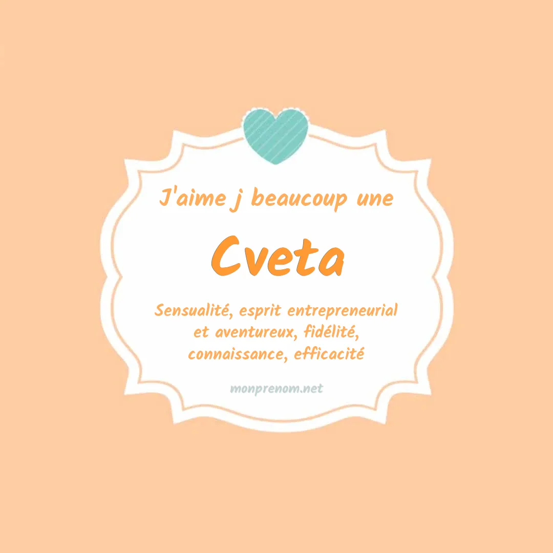 J'aime beaucoup Cveta