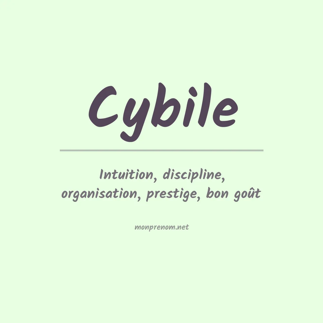 Signification du prénom Cybile
