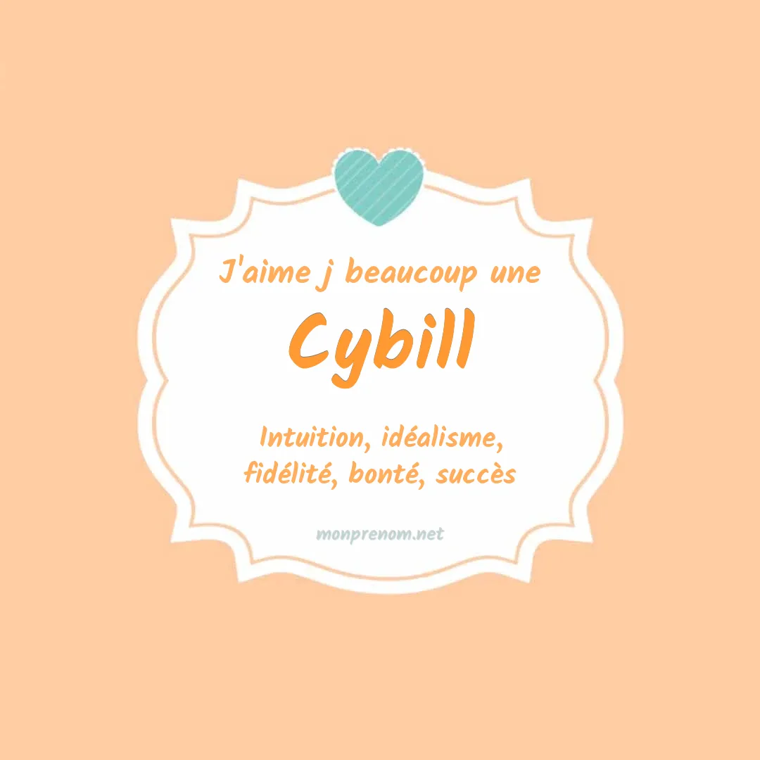 J'aime beaucoup Cybill