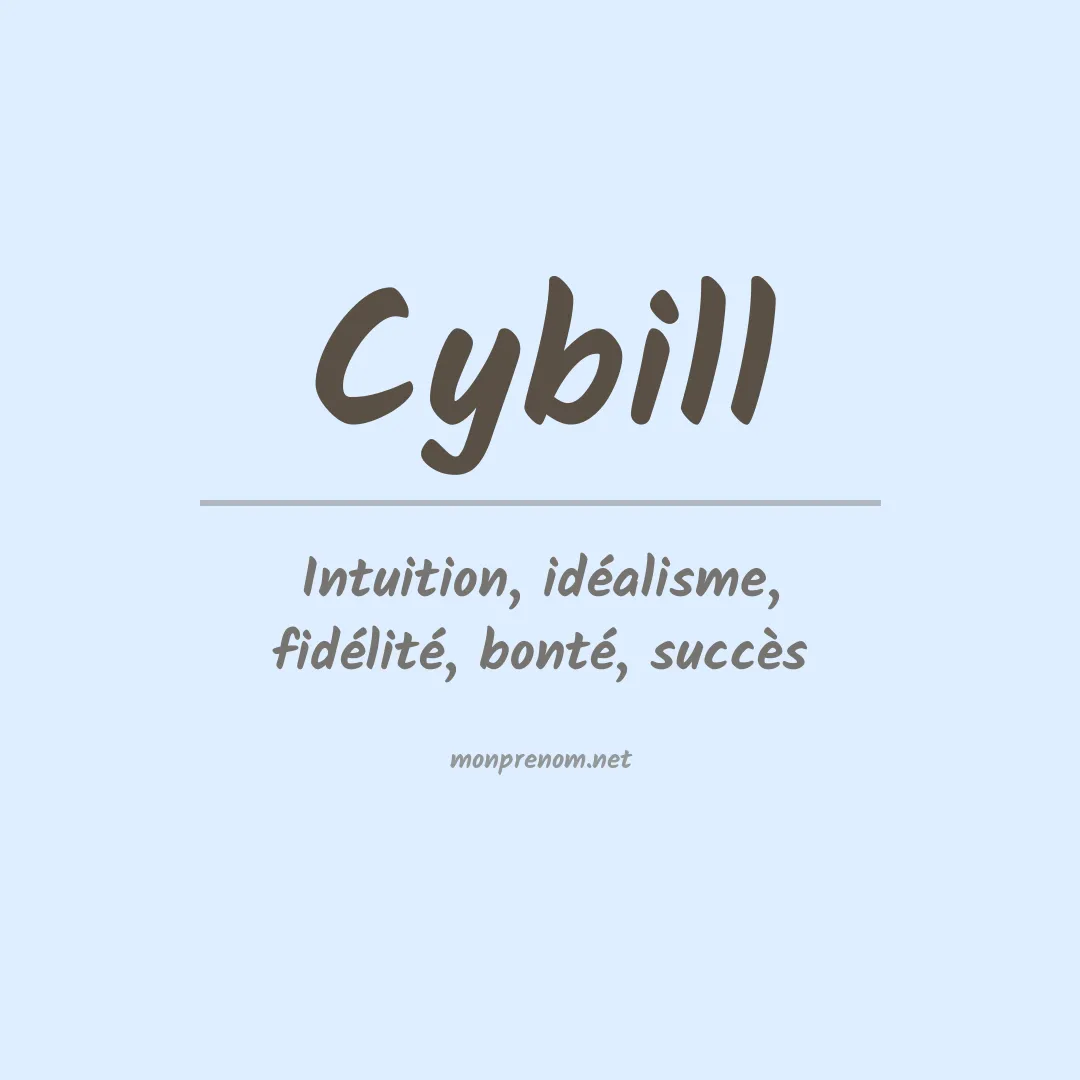 Signification du prénom Cybill