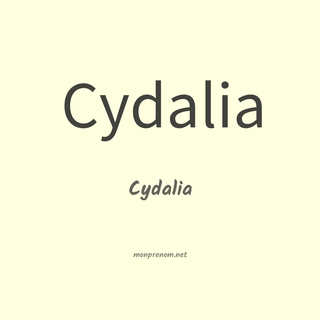Cydalia en chinois