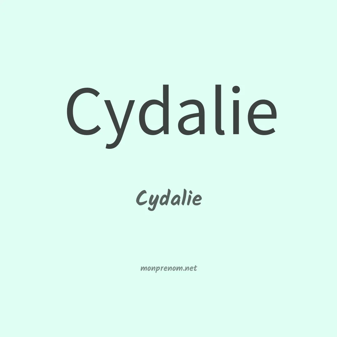Cydalie en chinois