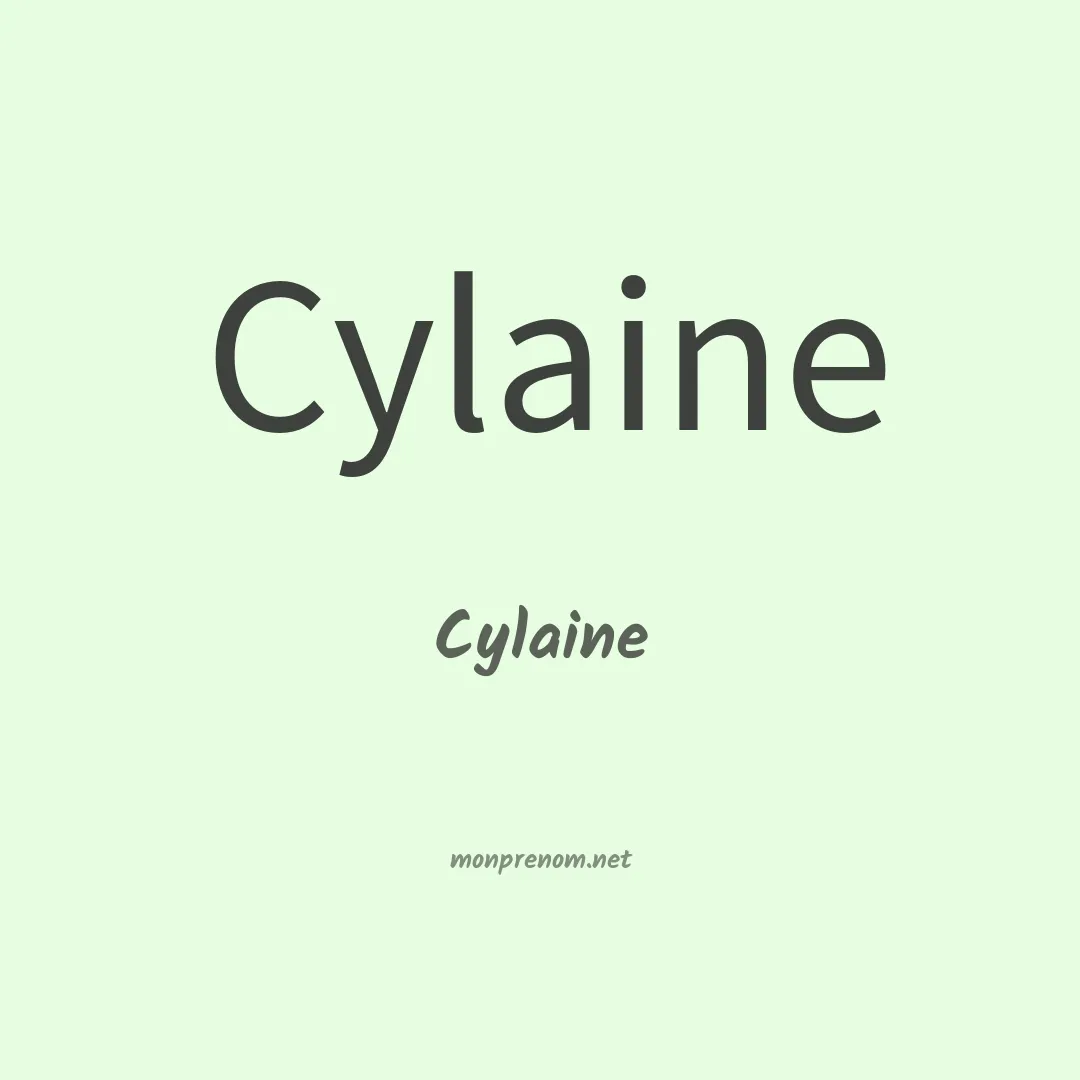 Cylaine en chinois