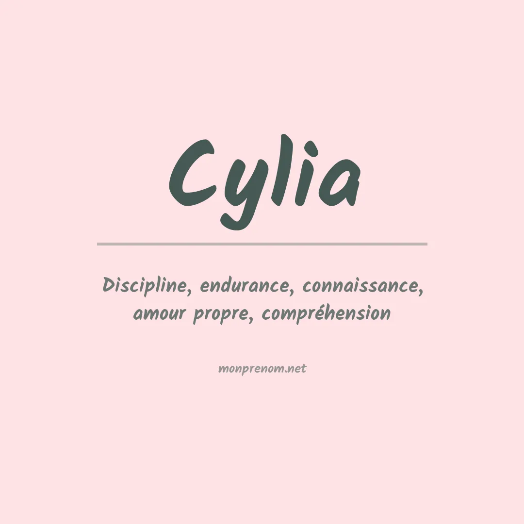 Signification du prénom Cylia
