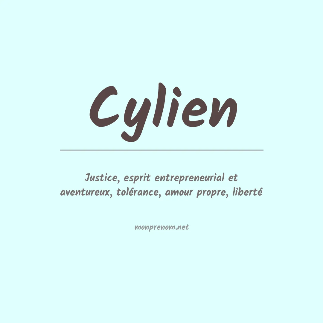 Signification du prénom Cylien