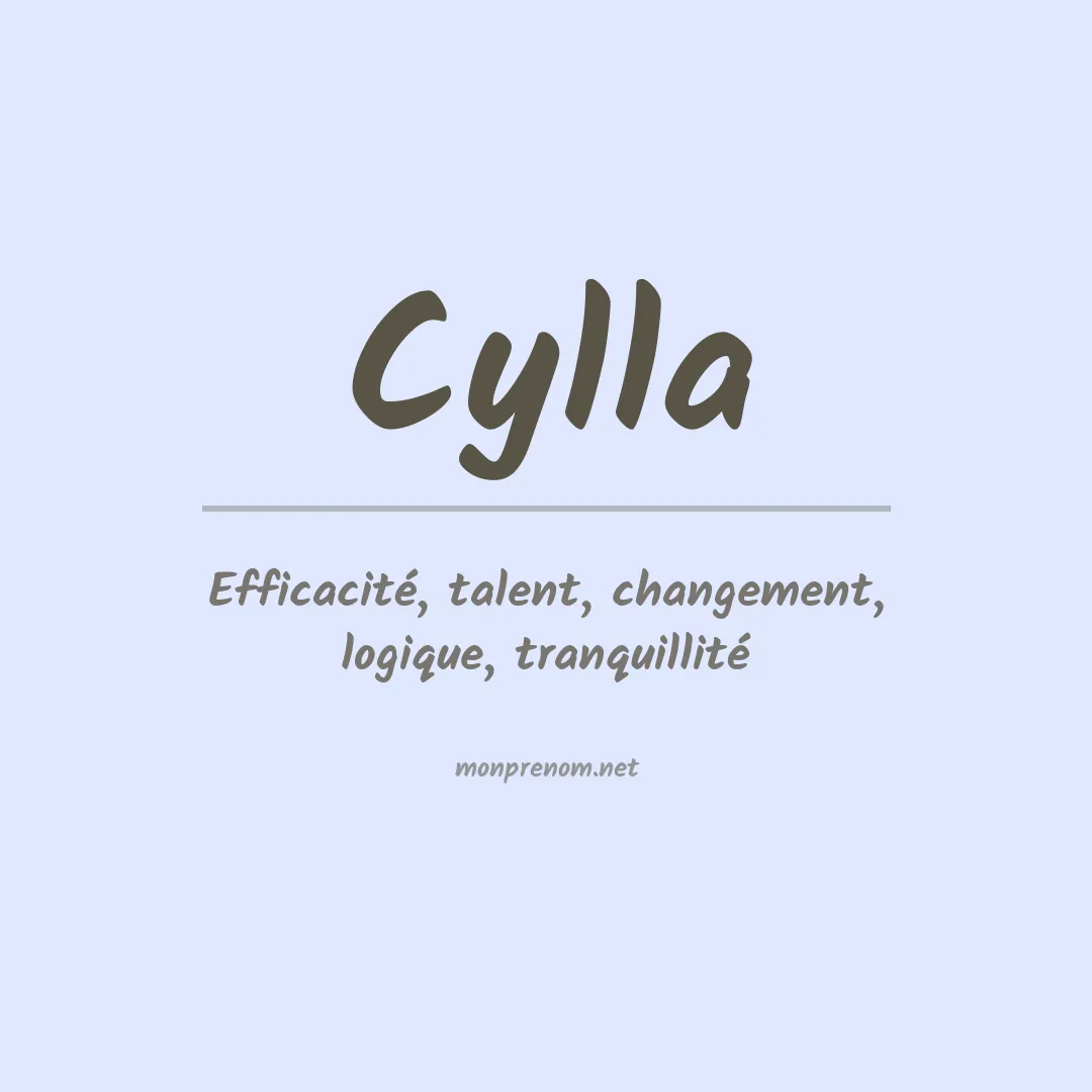 Signification du prénom Cylla