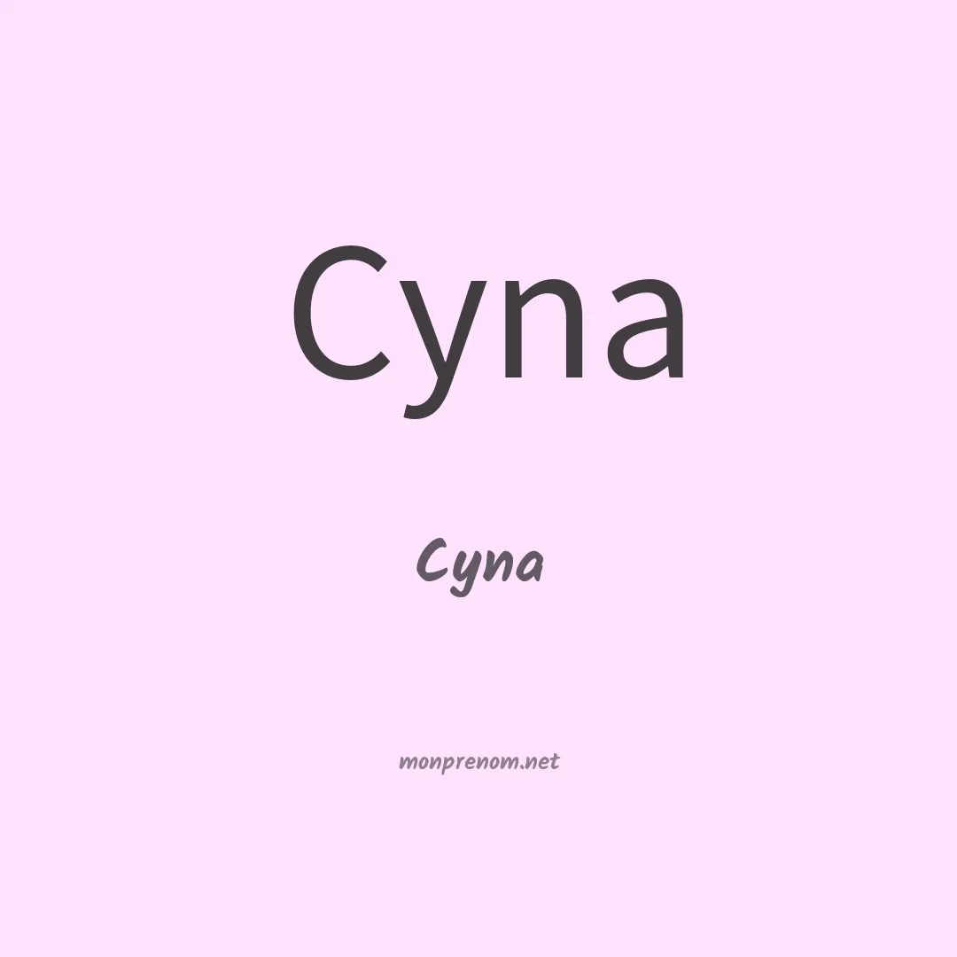 Cyna en chinois