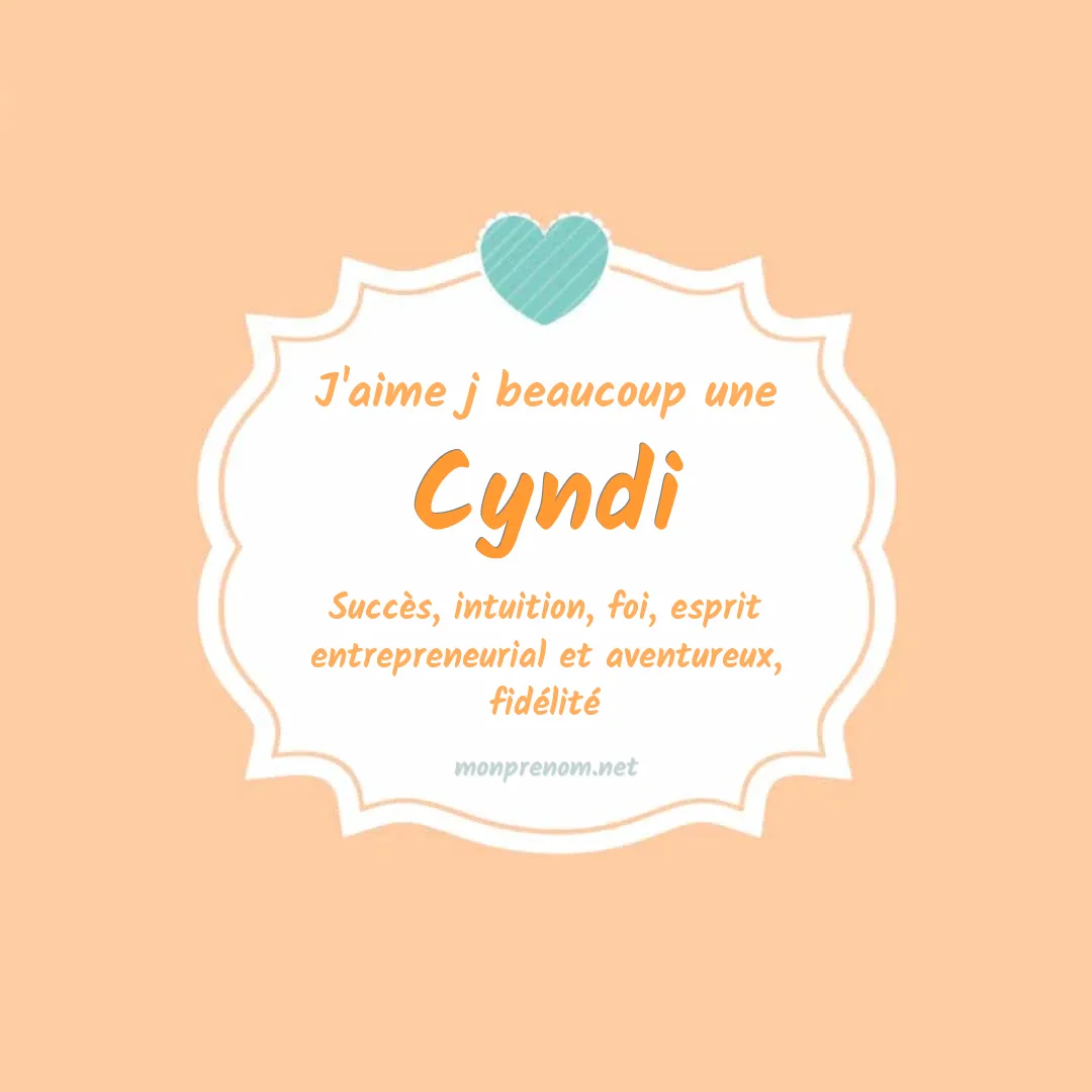 J'aime beaucoup Cyndi