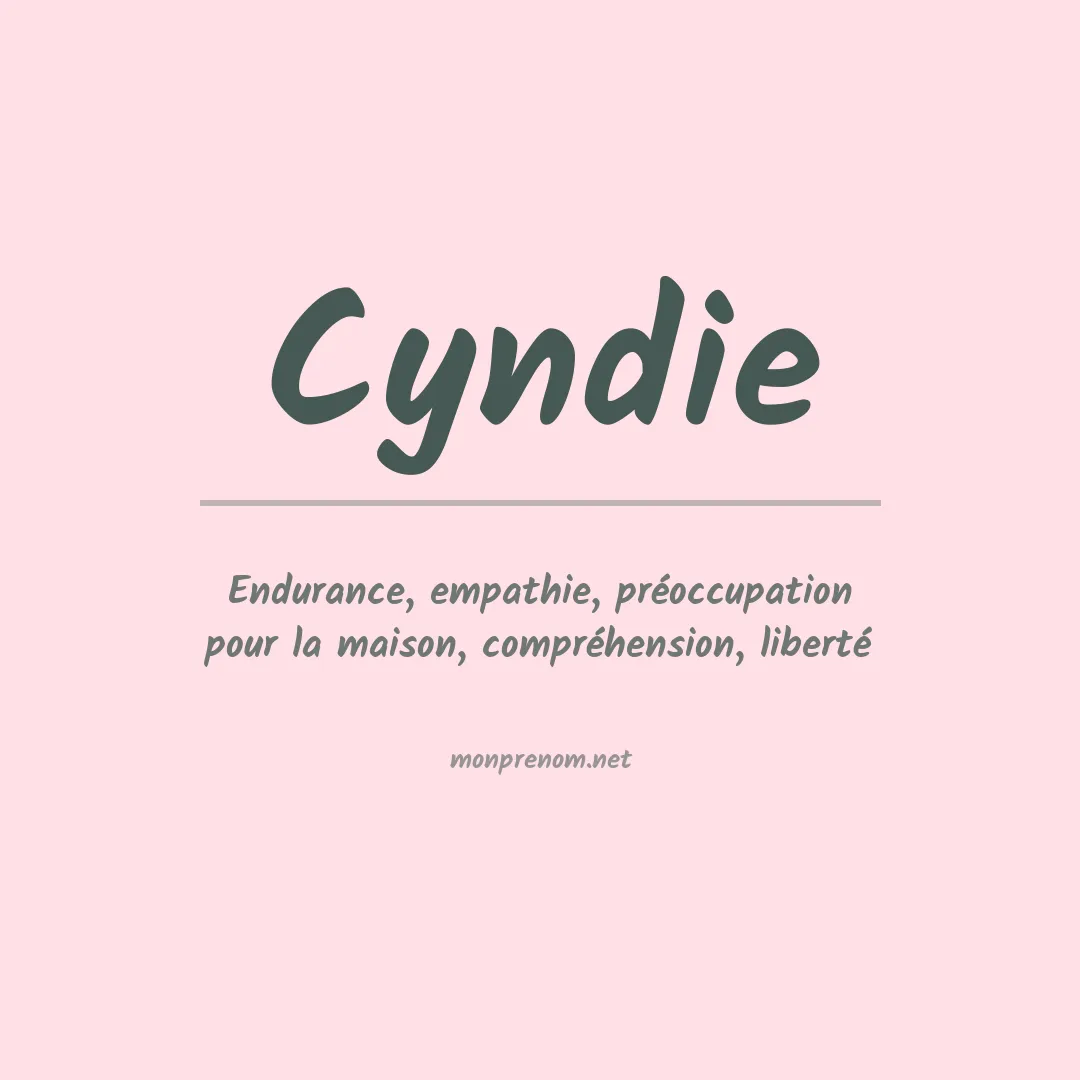 Prénom Cyndie