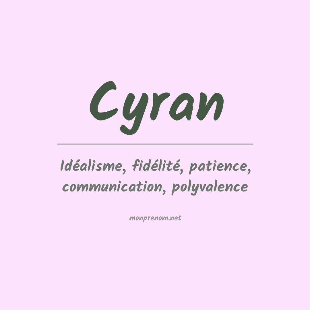 Prénom Cyran