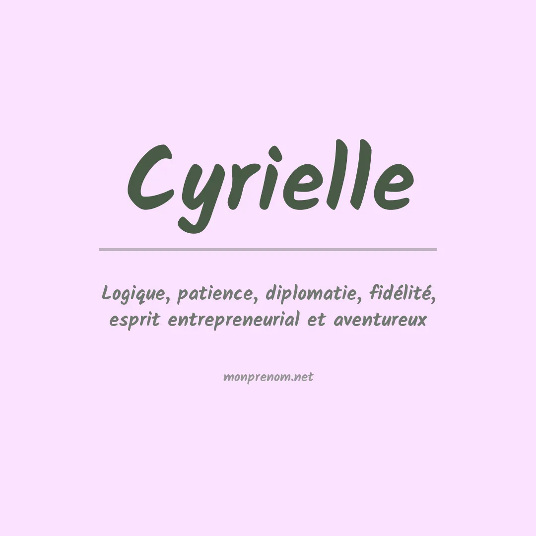 Prénom Cyrielle