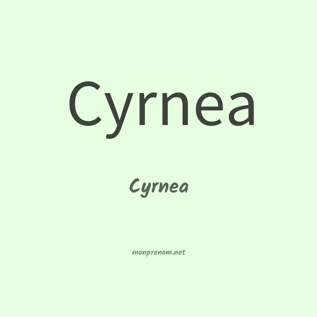 Cyrnea en chinois