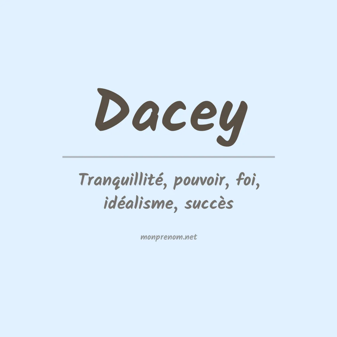 Prénom Dacey
