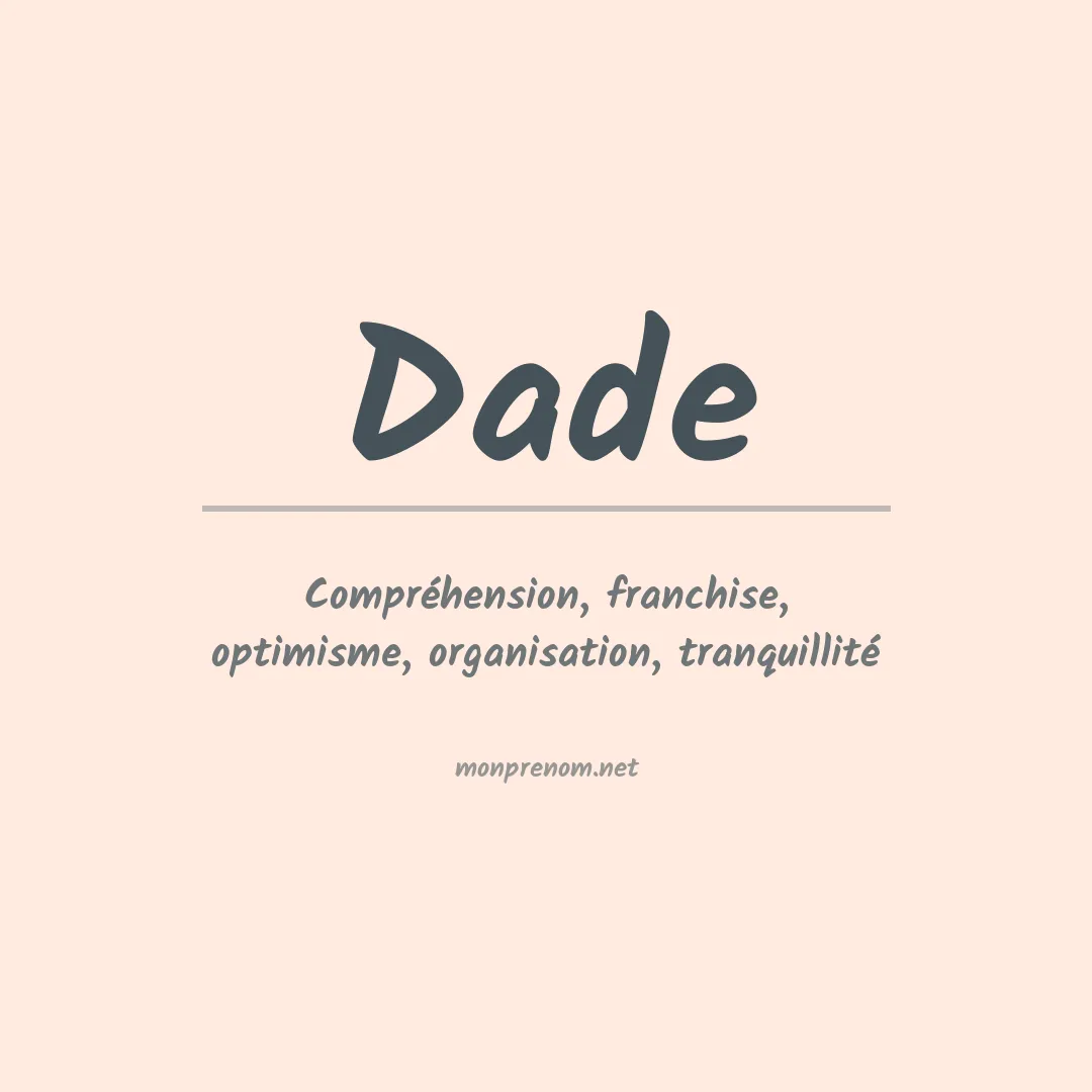 Prénom Dade