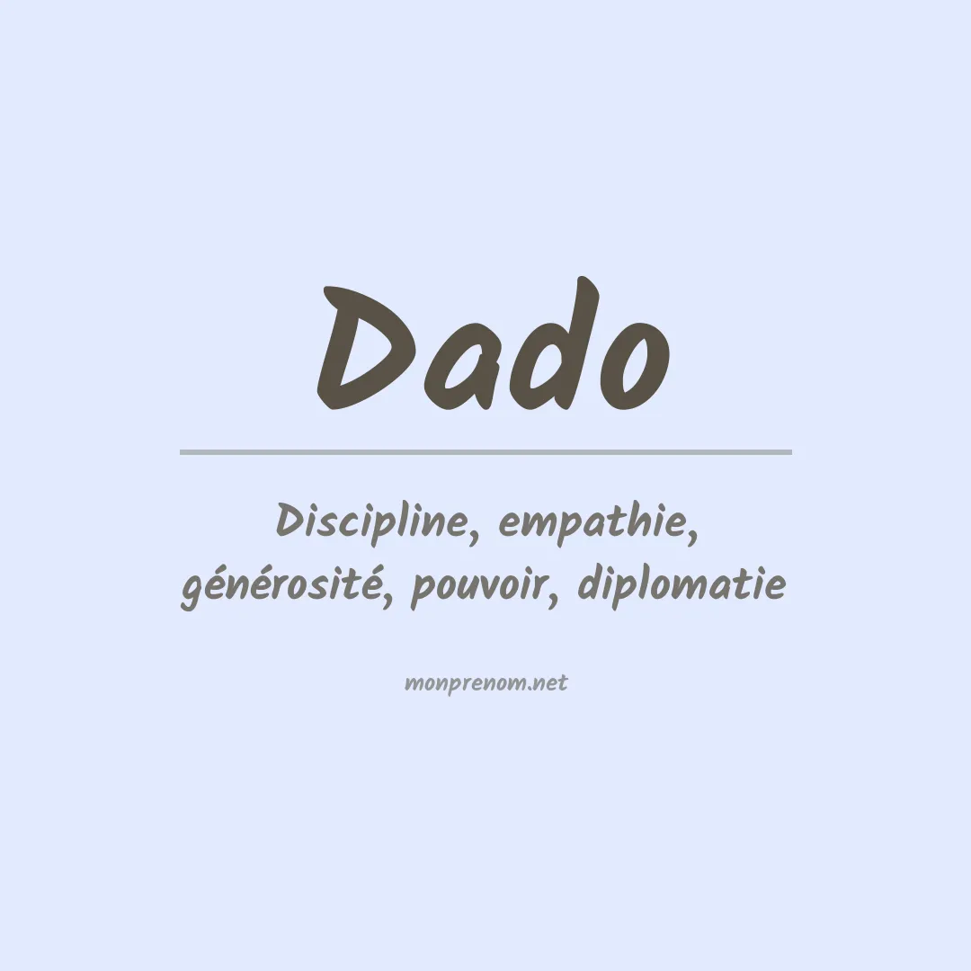 Prénom Dado