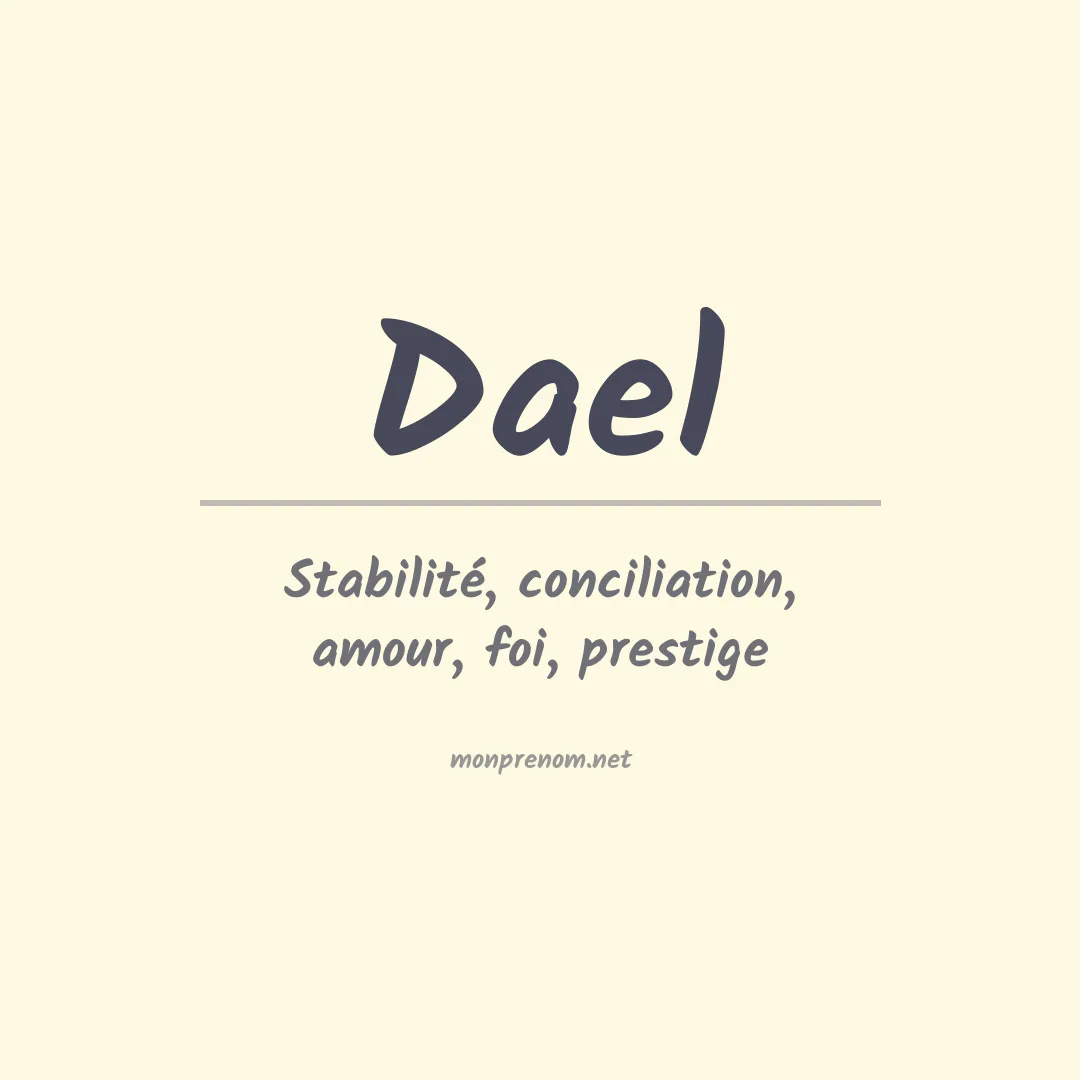 Prénom Dael
