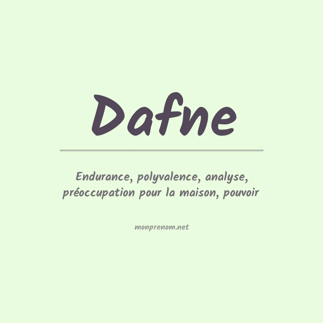 Prénom Dafne