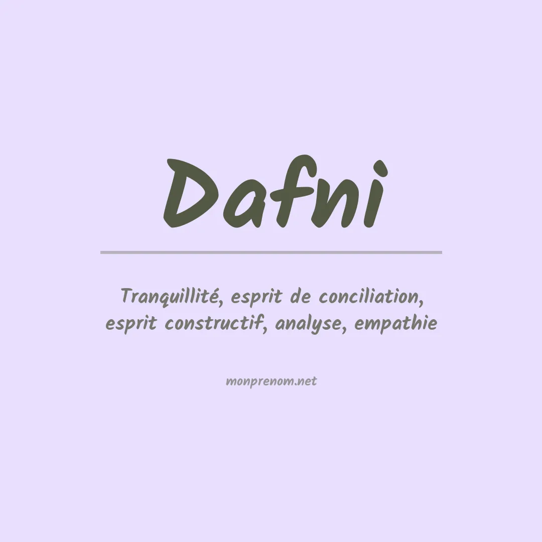 Prénom Dafni