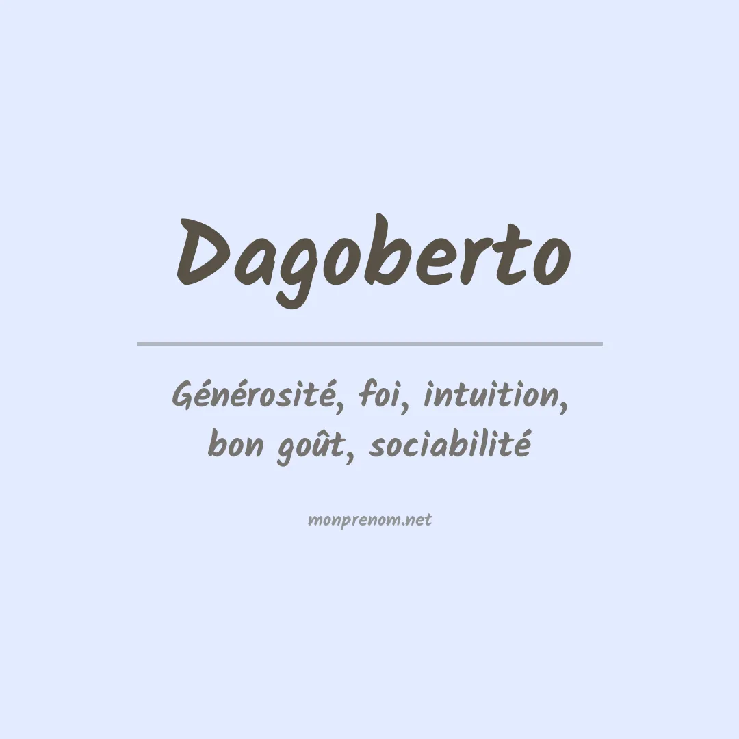 Prénom Dagoberto