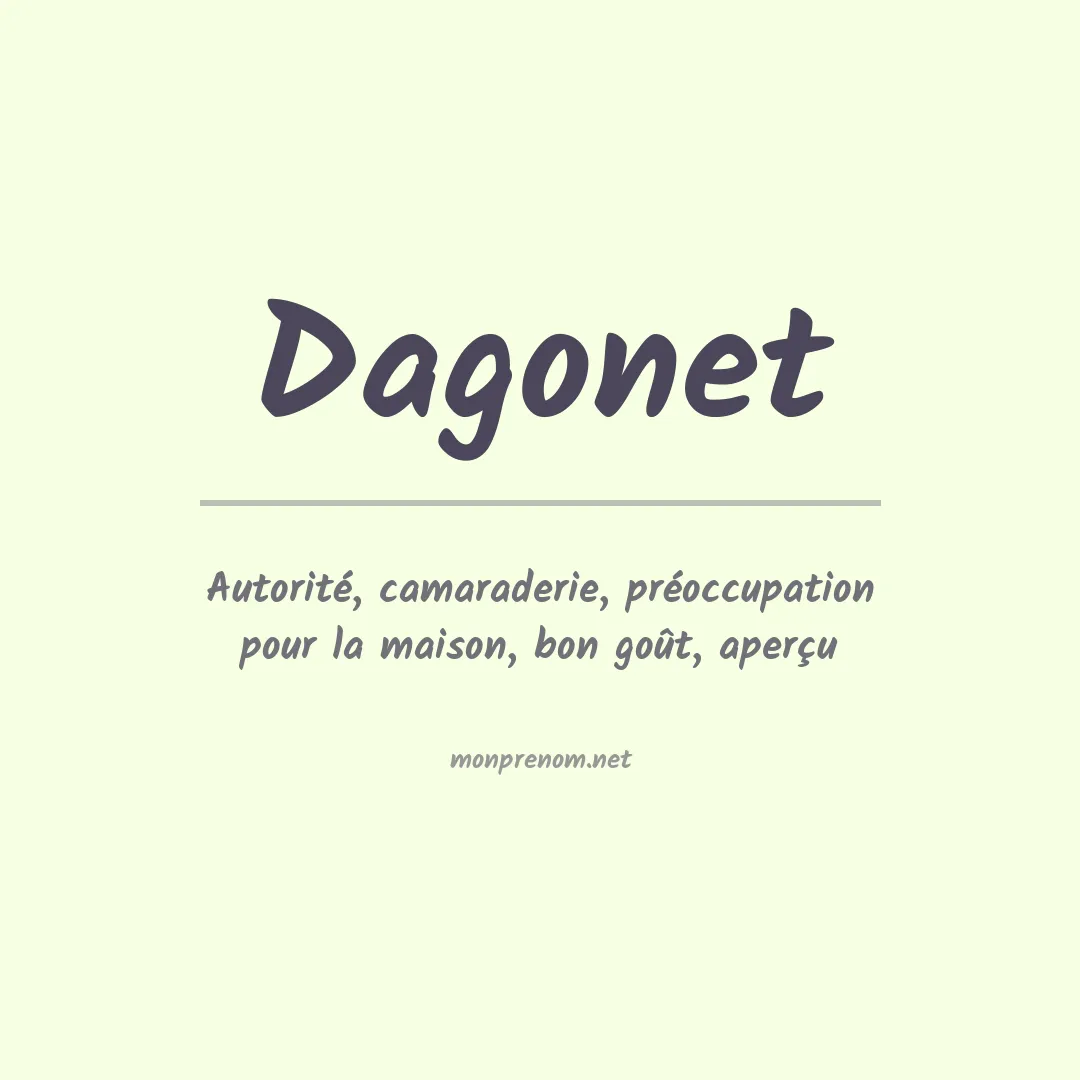 Signification du prénom Dagonet