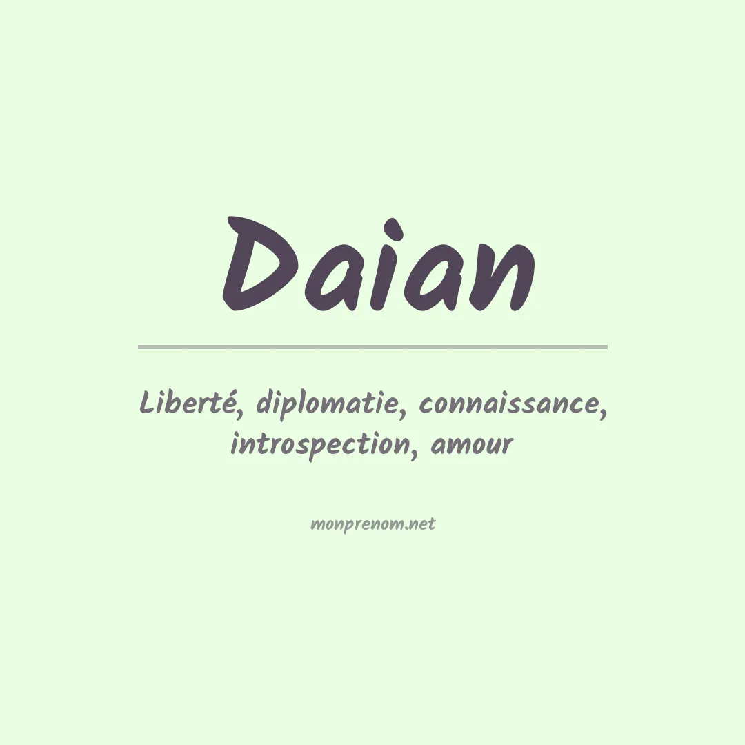 Prénom Daian