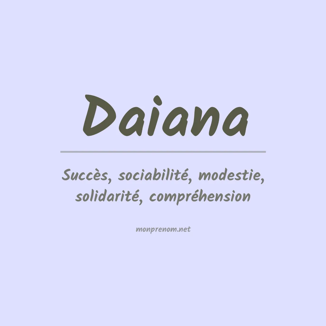 Prénom Daiana