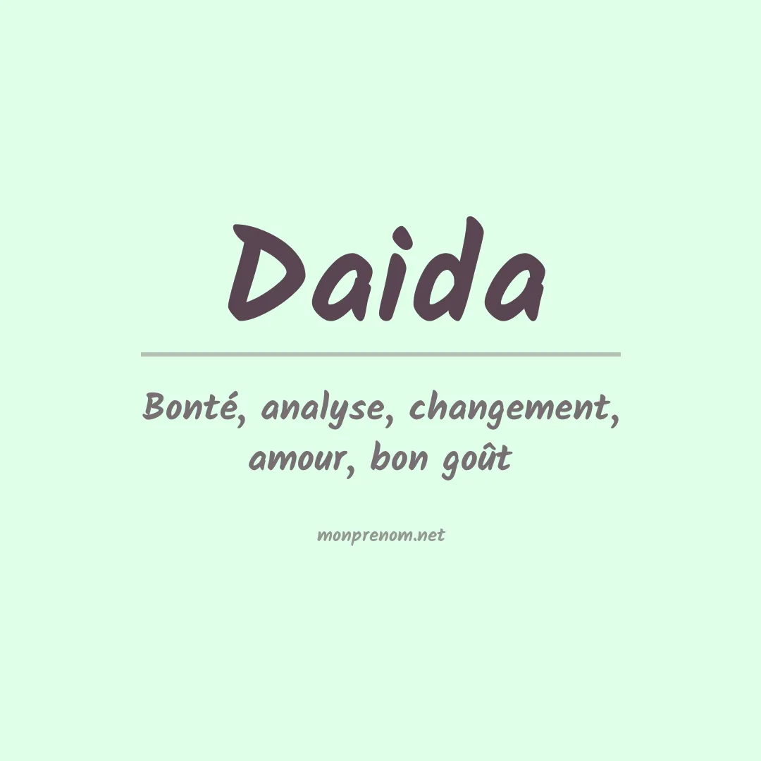 Signification du prénom Daida