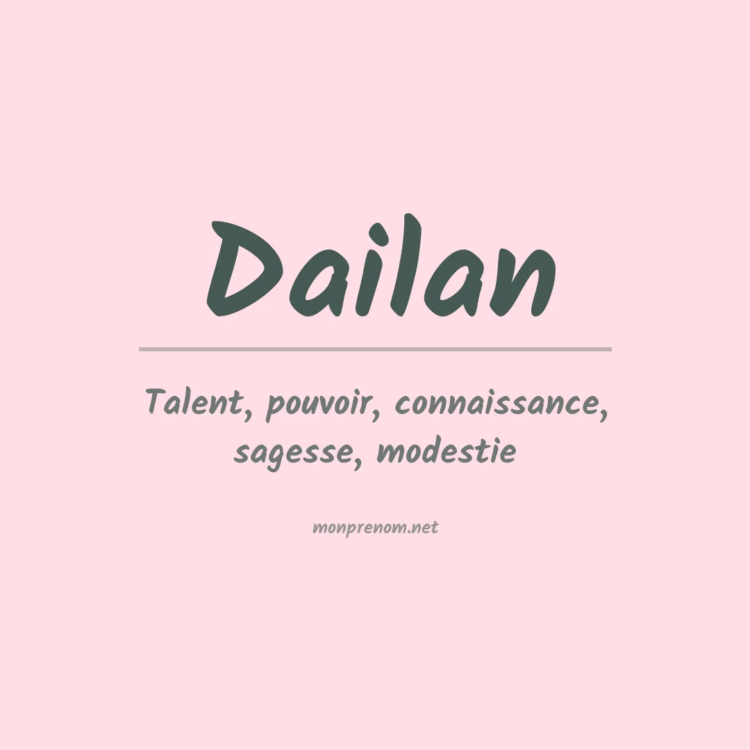 Prénom Dailan