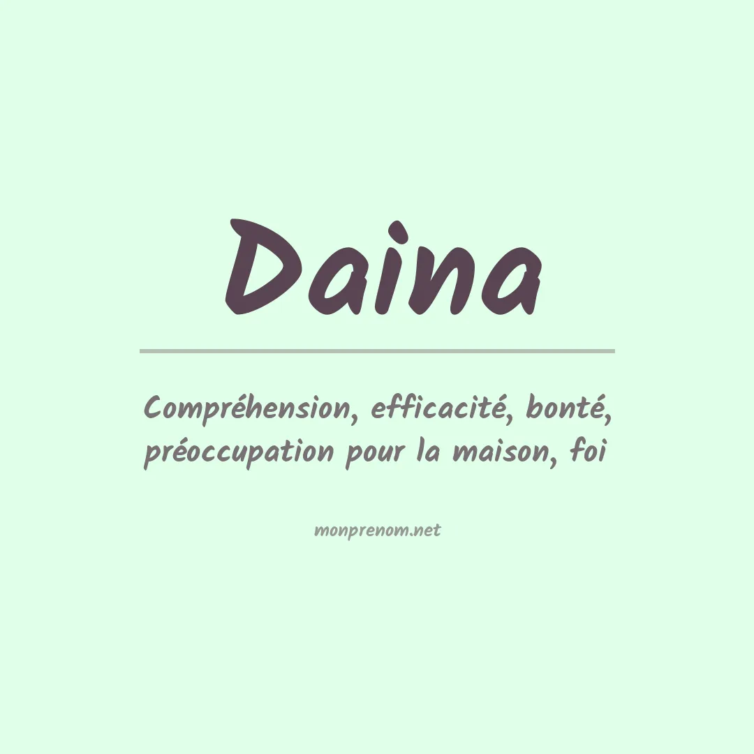 Prénom Daina