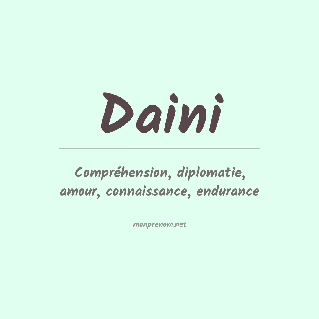 Prénom Daini