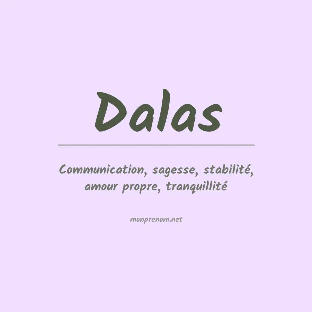 Prénom Dalas