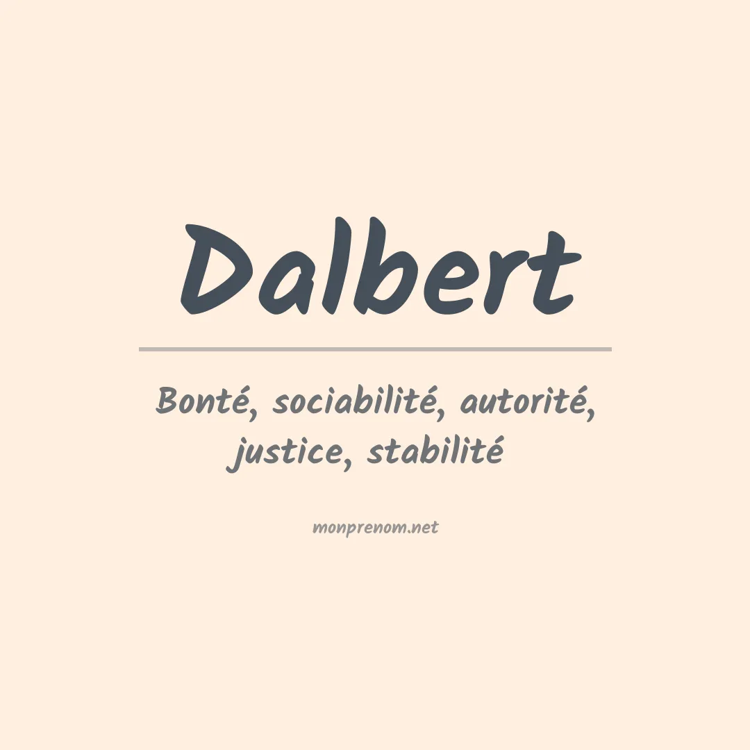 Prénom Dalbert