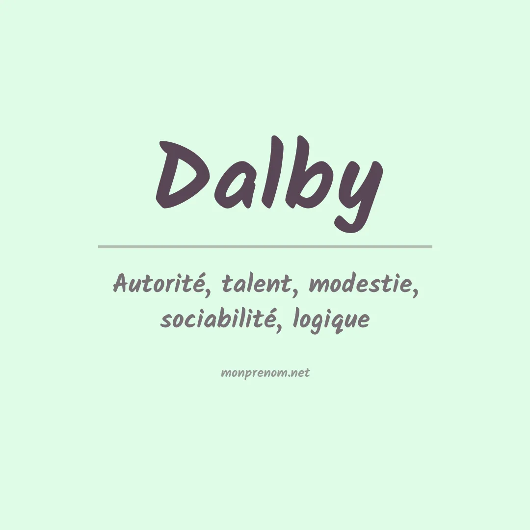 Prénom Dalby