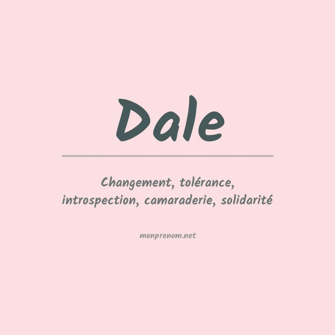 Prénom Dale
