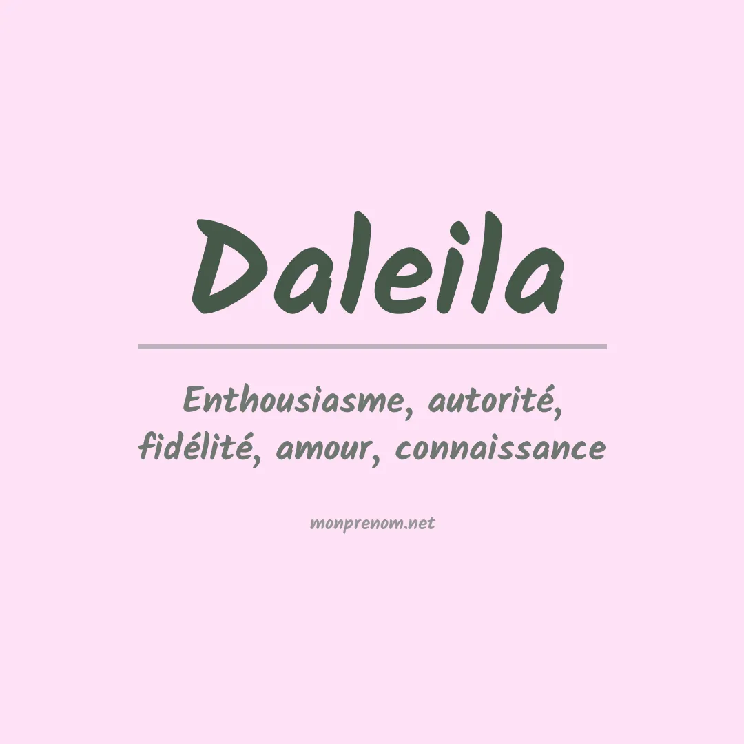 Prénom Daleila