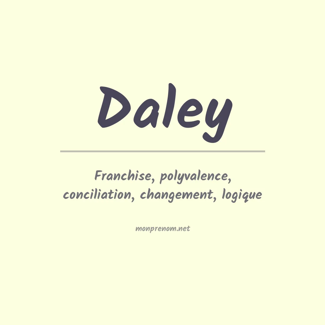 Prénom Daley